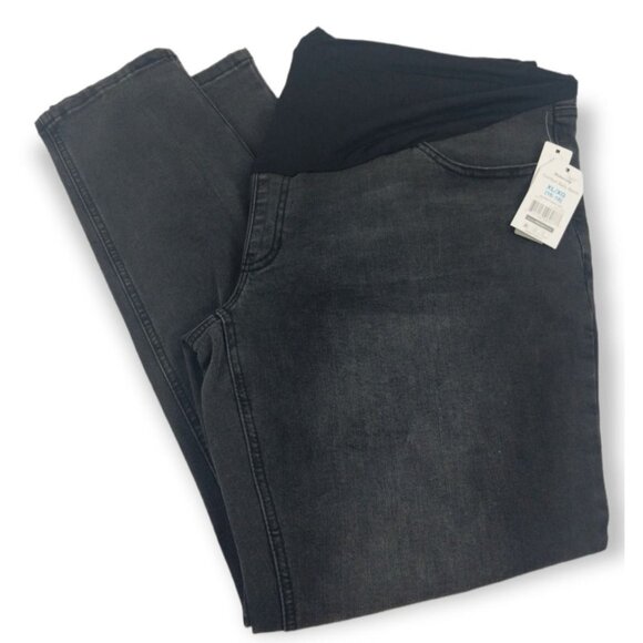 Time & Tru Misses XL 5 Pocket Maternity Skinny Jeans with Comfort Panel - Picture 1 of 9